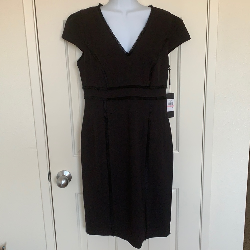 Karl Lagerfeld Black Work Dress Size 10